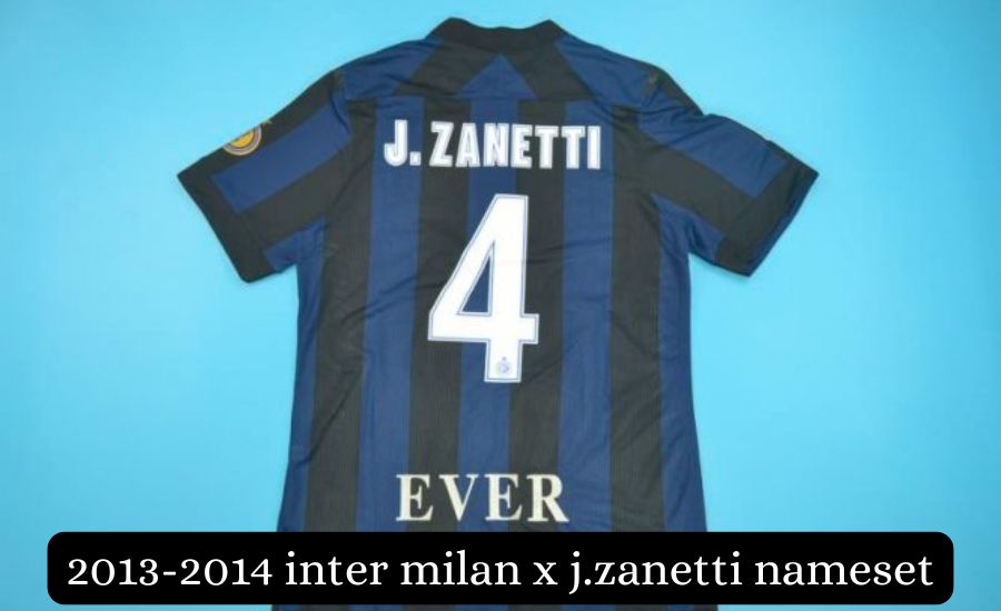 2013-2014 inter milan x j.zanetti nameset