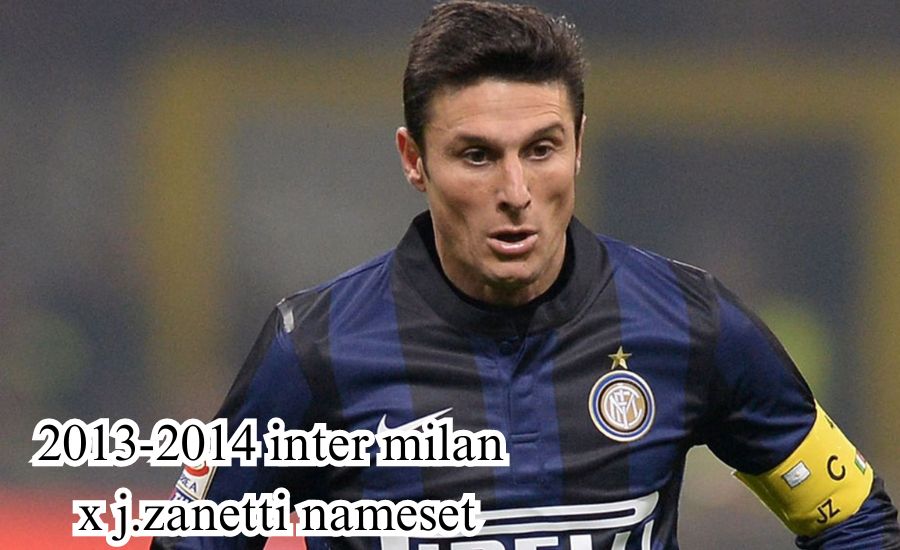 2013-2014 inter milan x j.zanetti nameset