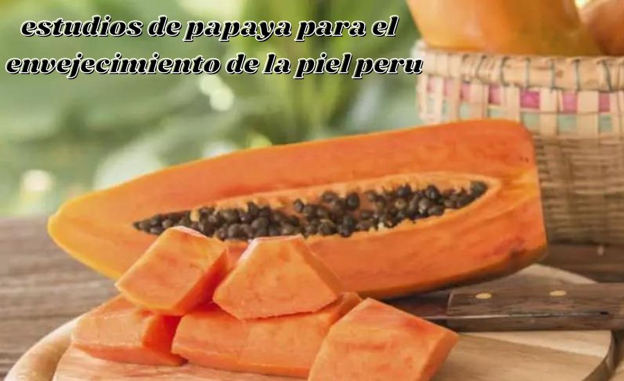 estudios de papaya para el envejecimiento de la piel peru