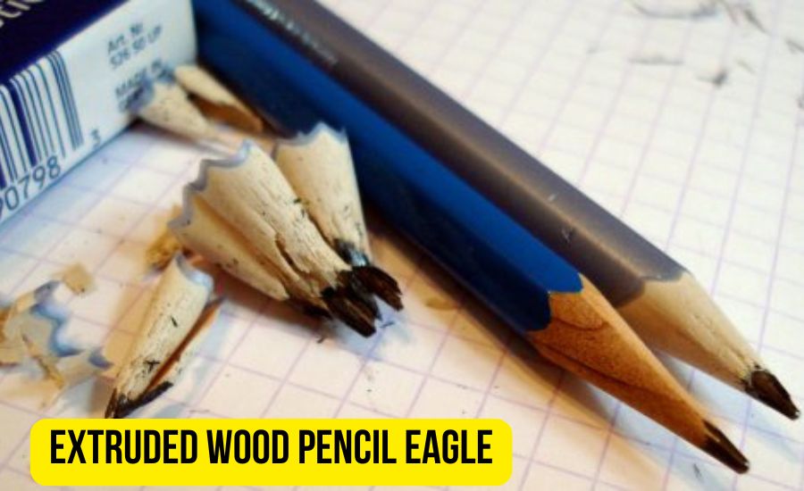 extruded wood pencil eagle