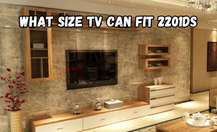 what size tv can fit 2201ds