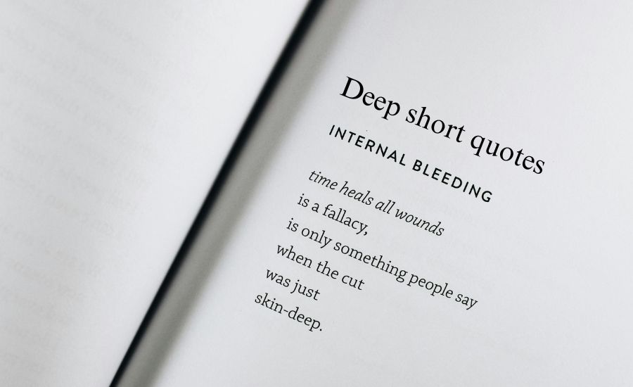 deep short quotes