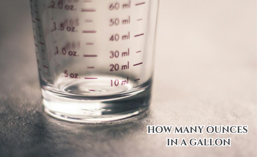how many ounces in a gallon