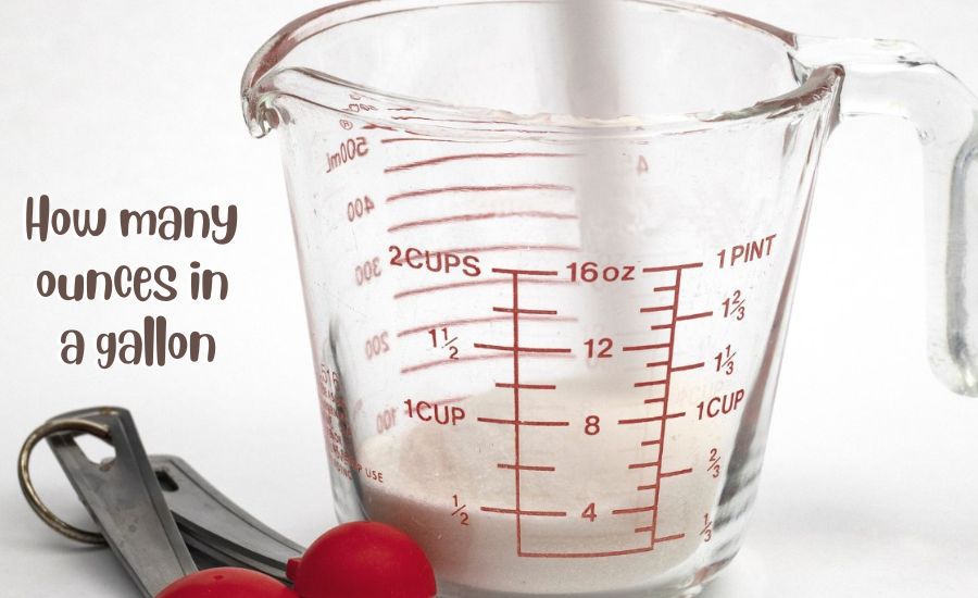 how many ounces in a gallon