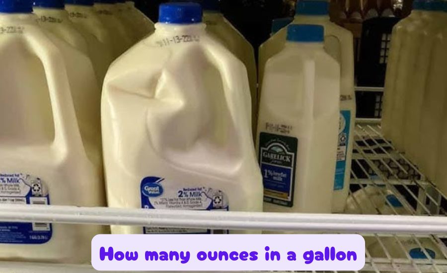 how many ounces in a gallon