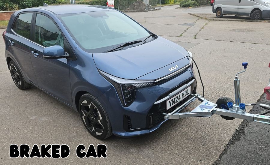 braked car